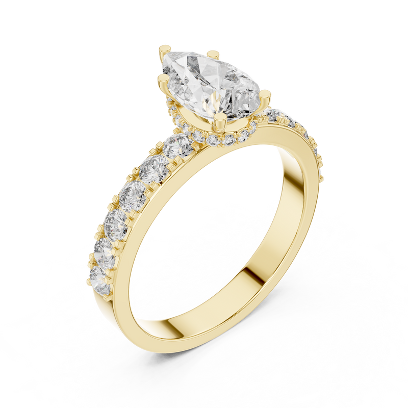 Ladies Ring LR-0173 - Yellow Gold - Image