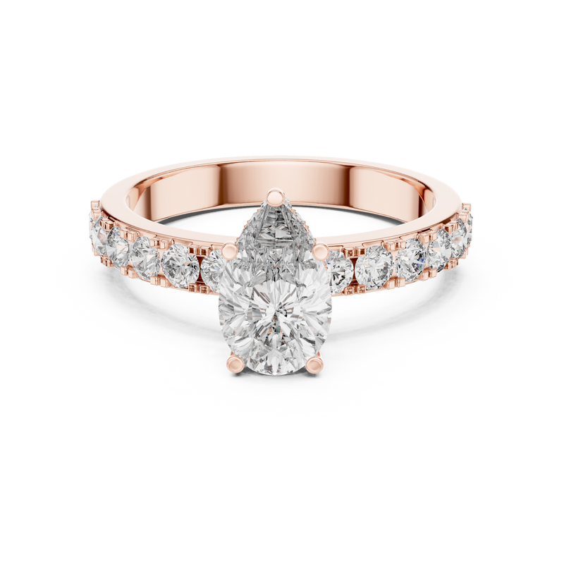 Ladies Ring LR-0173 - Rose Gold - Image