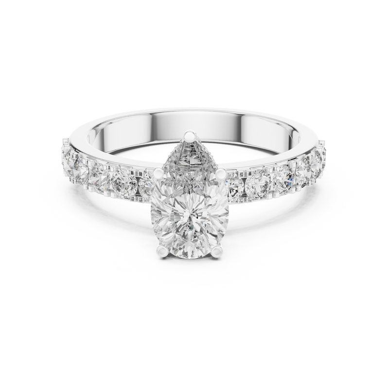Ladies Ring LR-0173 - White Gold - Image