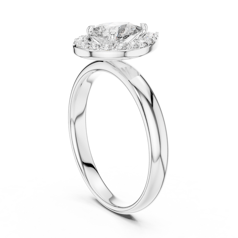 Ladies Ring LR-0174 - White Gold - Image