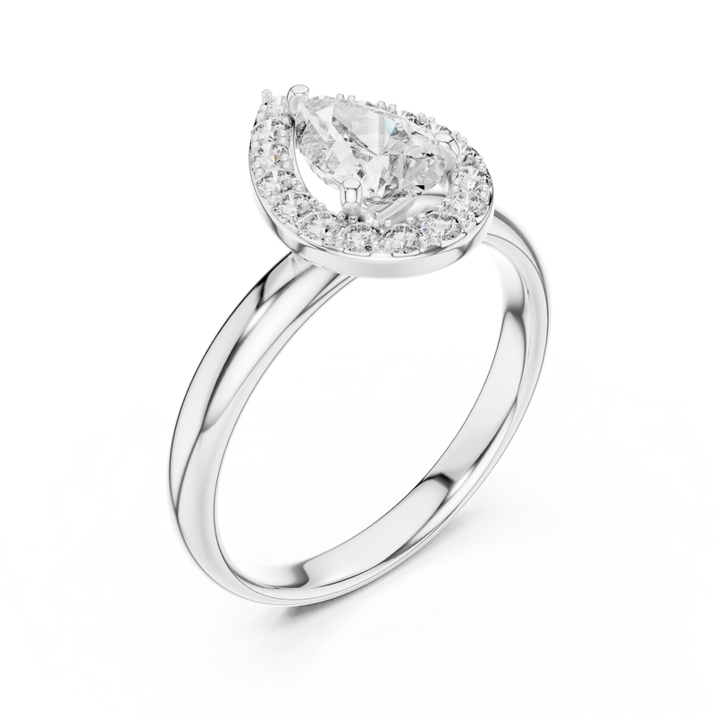Ladies Ring LR-0174 - White Gold - Image