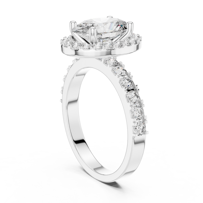 Ladies Ring LR-0175 - White Gold - Image