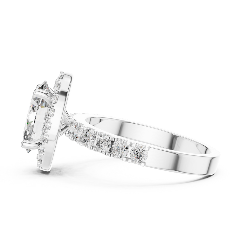 Ladies Ring LR-0175 - White Gold - Image