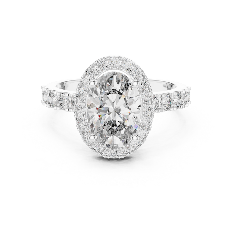 Ladies Ring LR-0175 - White Gold - Image