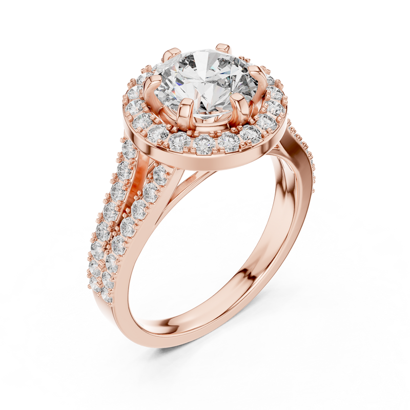 Ladies Ring LR-0176 - Rose Gold - Image