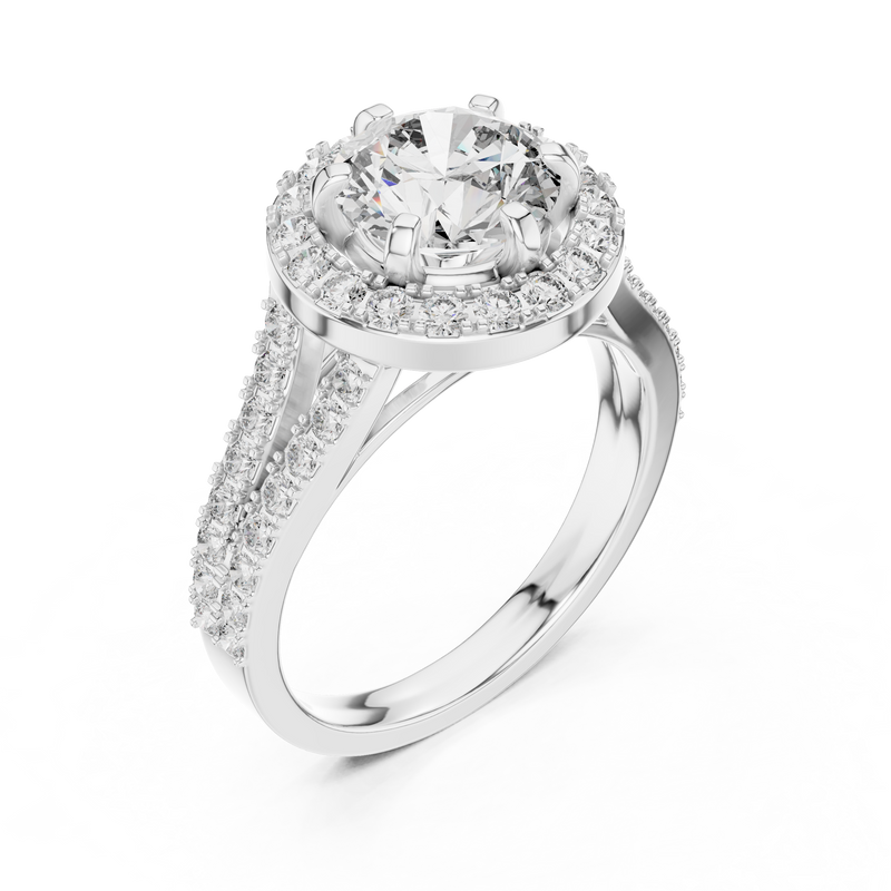 Ladies Ring LR-0176@7 - White Gold - Image