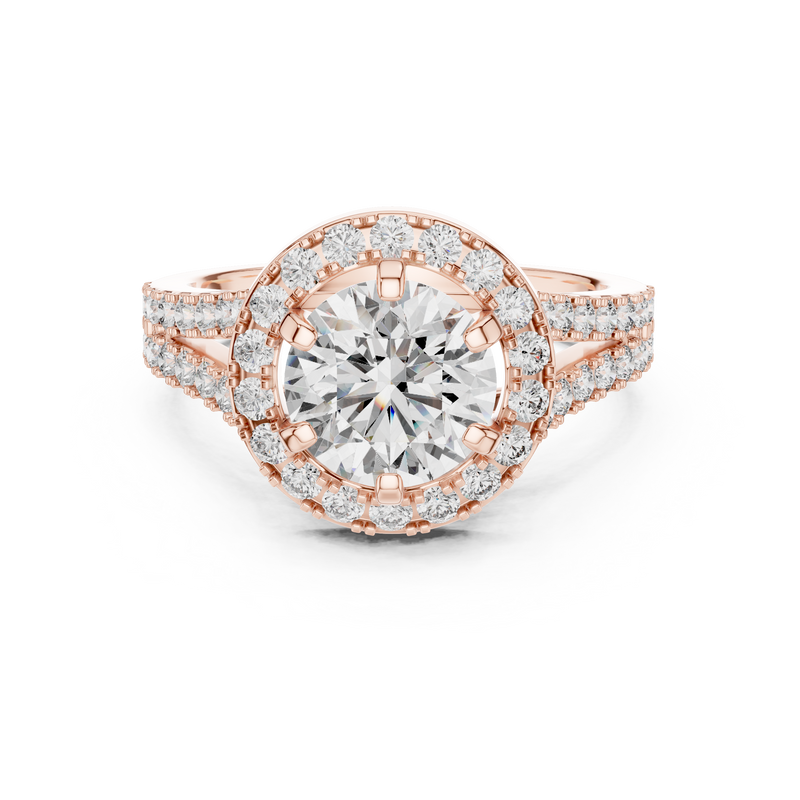 Ladies Ring LR-0176@7 - Rose Gold - Image