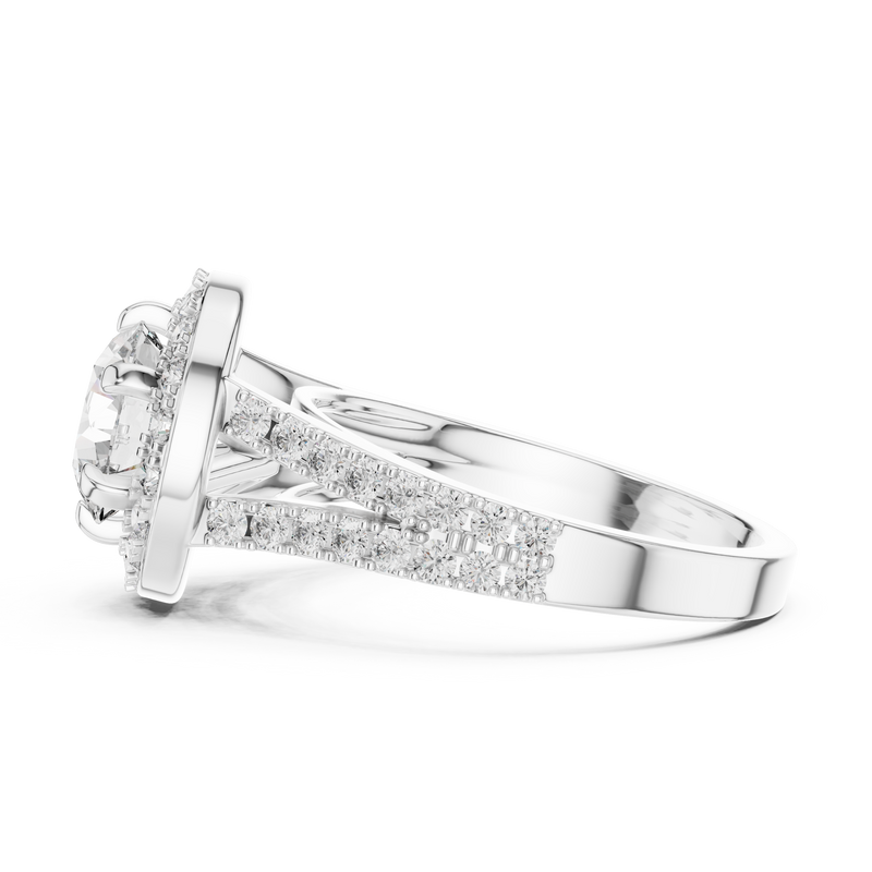 Ladies Ring LR-0176 - White Gold - Image