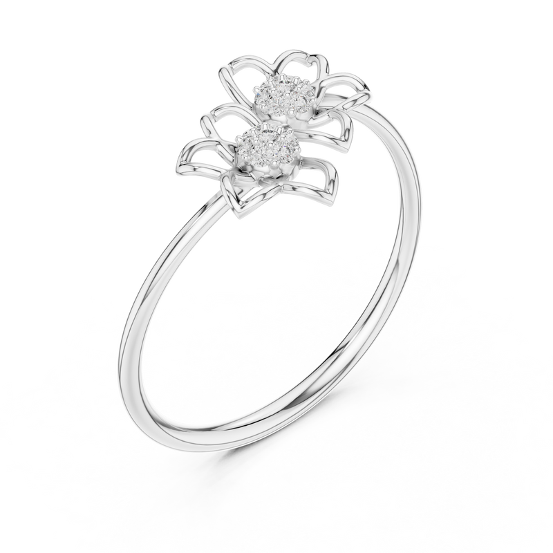 Ladies Ring LR-01 (100) - White Gold - Image
