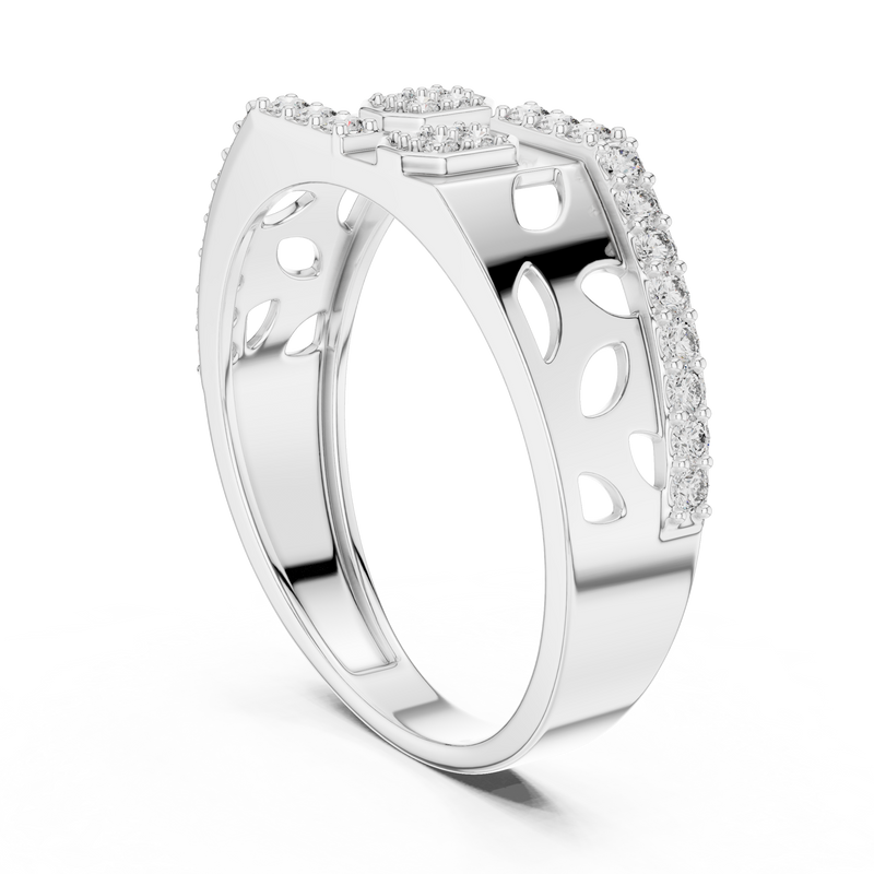 Ladies Ring LR-01 (30) - White Gold - Image