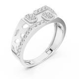 Ladies Ring LR-01 (30) - White Gold - Image