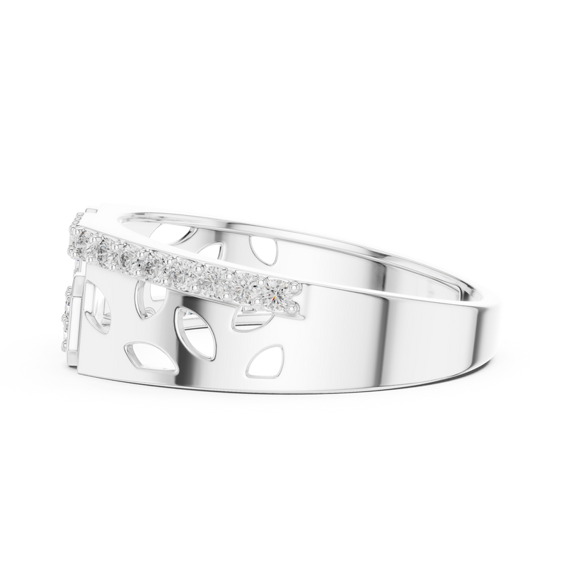 Ladies Ring LR-01 (30) - White Gold - Image