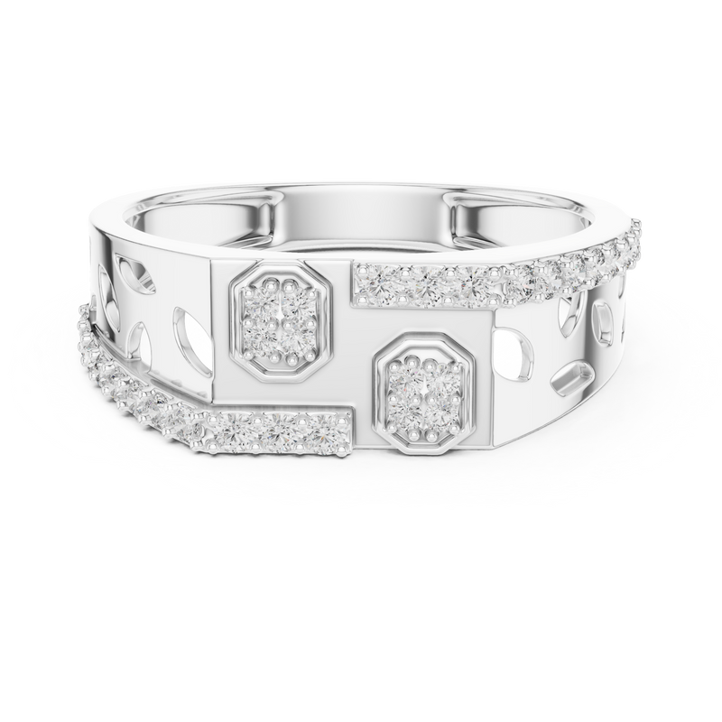 Ladies Ring LR-01 (30) - White Gold - Image
