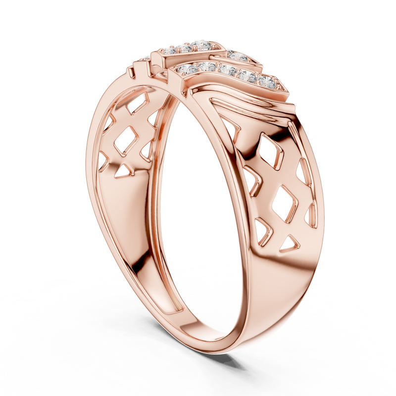 Ladies Ring LR-01 (32) - Rose Gold - Image