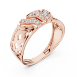 Ladies Ring LR-01 (32) - Rose Gold - Image