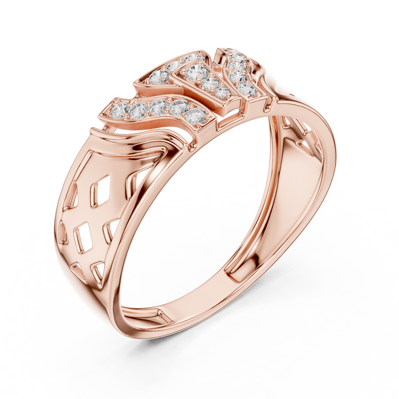 Ladies Ring LR-01 (32) - Rose Gold - Image