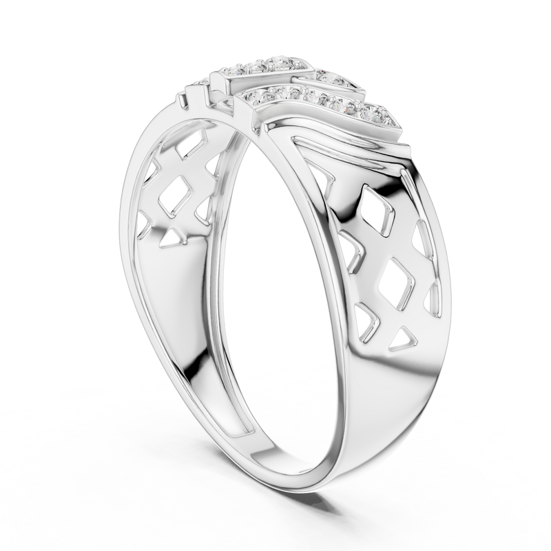 Ladies Ring LR-01 (32) - White Gold - Image