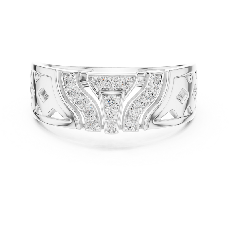 Ladies Ring LR-01 (32) - White Gold - Image