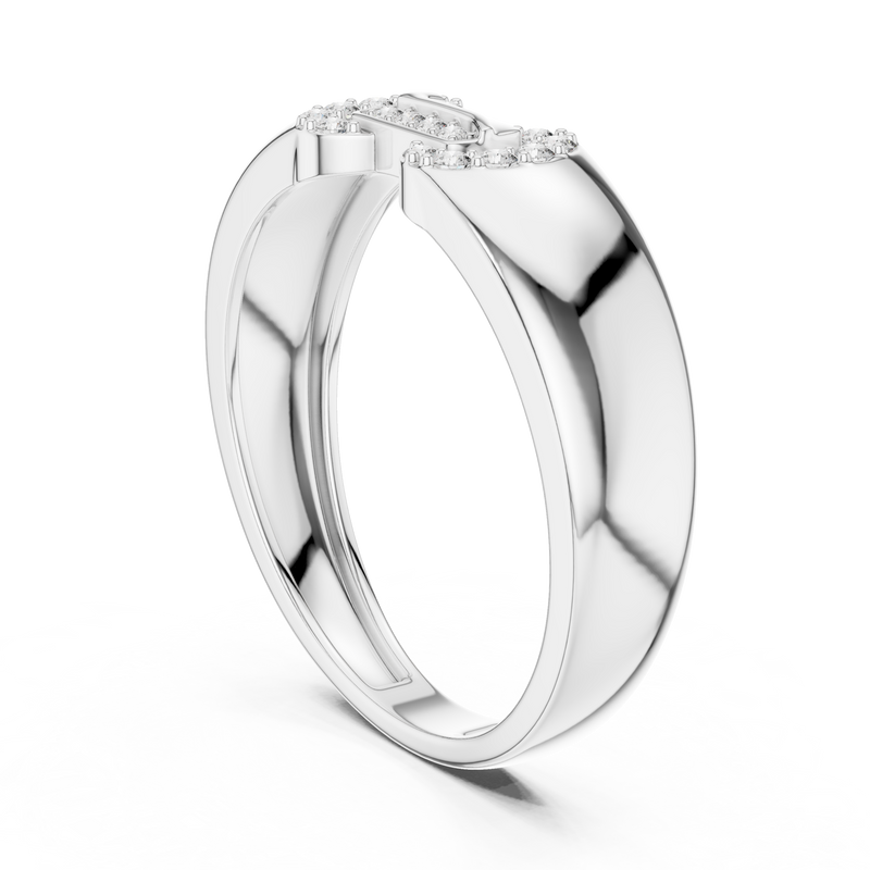 Ladies Ring LR-01 (33) - White Gold - Image