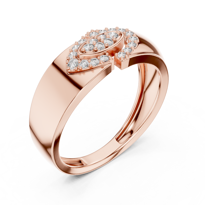 Ladies Ring LR-01 (34) - Rose Gold - Image