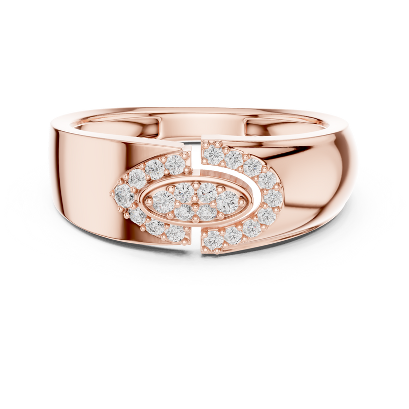 Ladies Ring LR-01 (34) - Rose Gold - Image