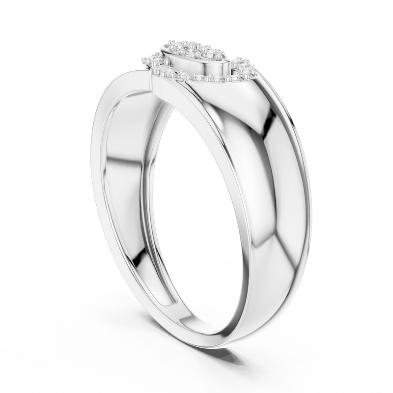 Ladies Ring LR-01 (34) - White Gold - Image