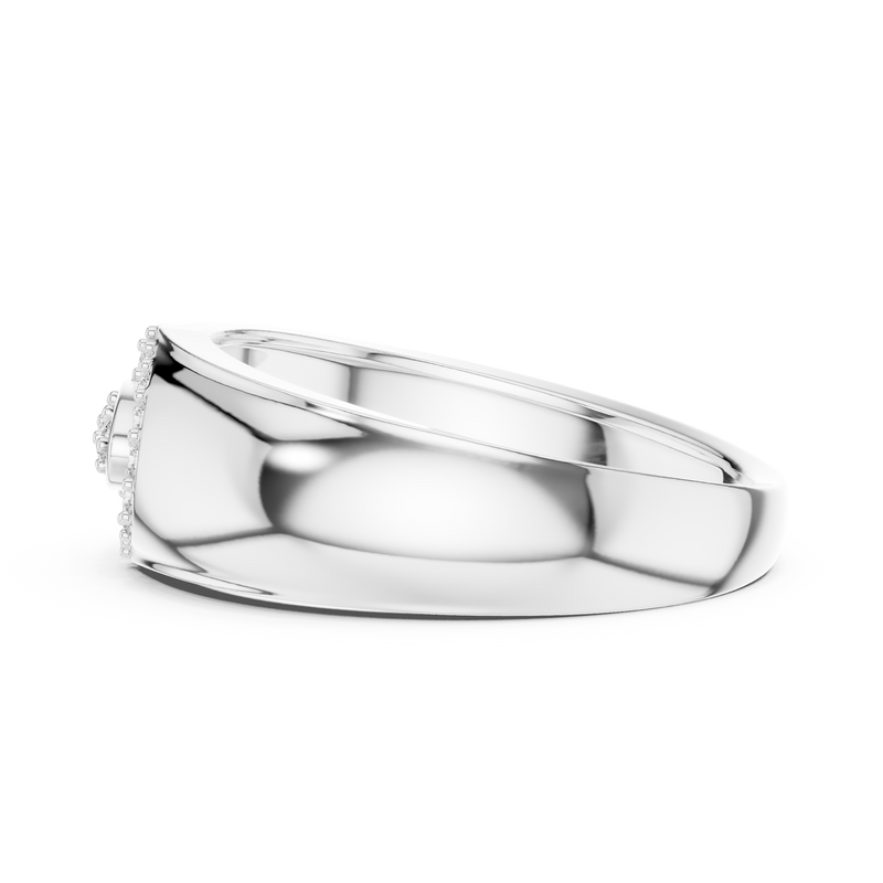 Ladies Ring LR-01 (34) - White Gold - Image