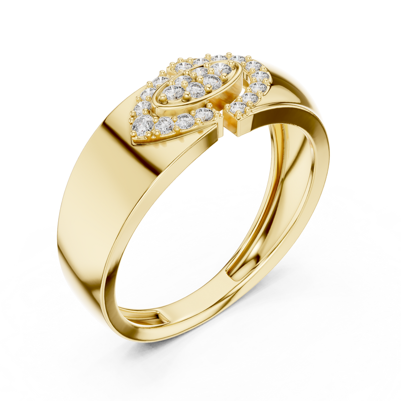 Ladies Ring LR-01 (34) - Yellow Gold - Image