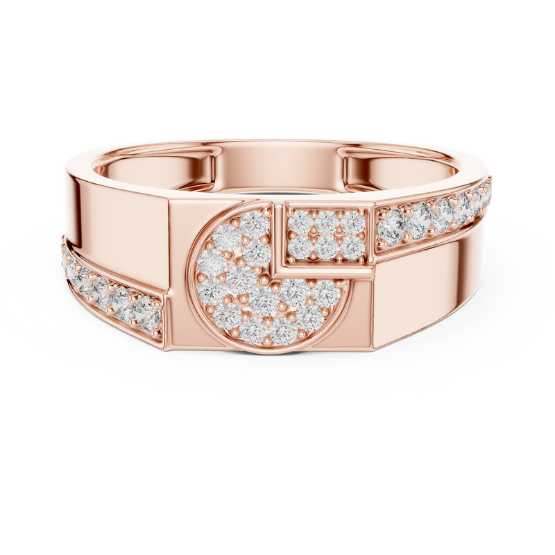 Ladies Ring LR-01 (35) - Rose Gold - Image