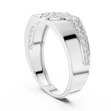 Ladies Ring LR-01 (35) - White Gold - Image