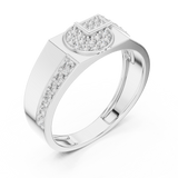 Ladies Ring LR-01 (35) - White Gold - Image