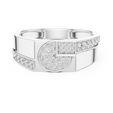Ladies Ring LR-01 (35) - White Gold - Image