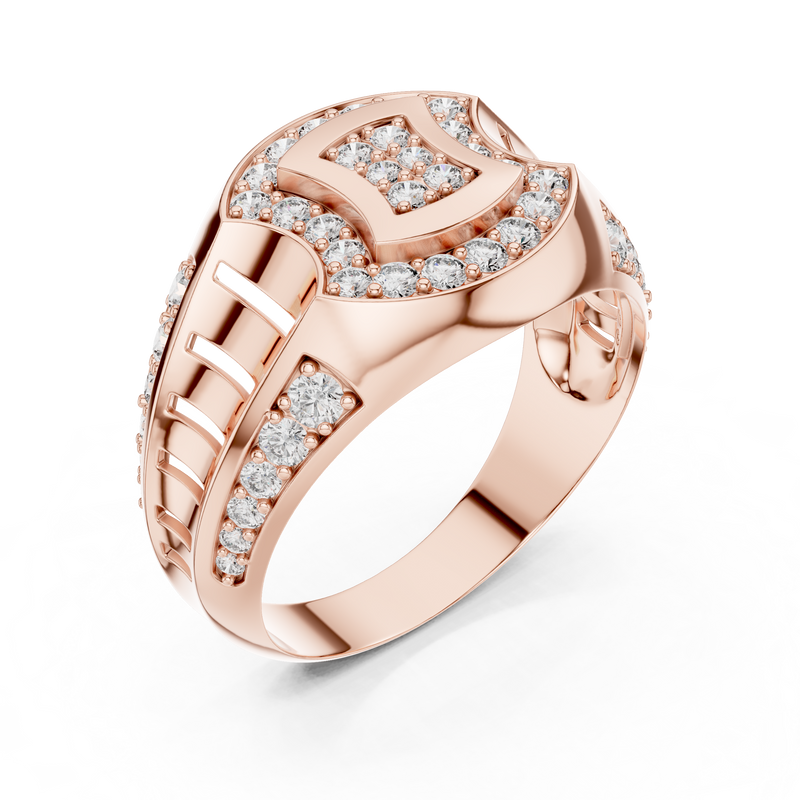 Ladies Ring LR-01 (36) - Rose Gold - Image