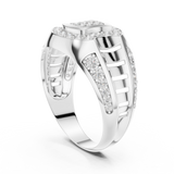 Ladies Ring LR-01 (36) - White Gold - Image
