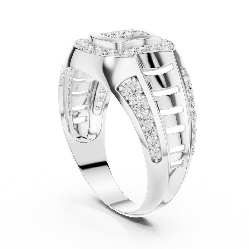 Ladies Ring LR-01 (36) - White Gold - Image
