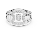 Ladies Ring LR-01 (36) - White Gold - Image