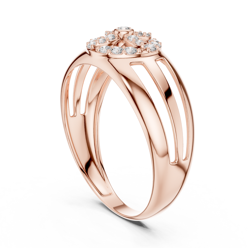 Ladies Ring LR-01 (37) - Rose Gold - Image