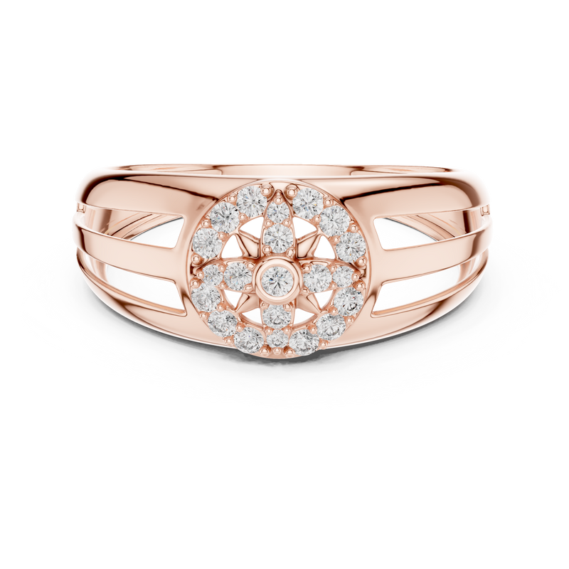 Ladies Ring LR-01 (37) - Rose Gold - Image