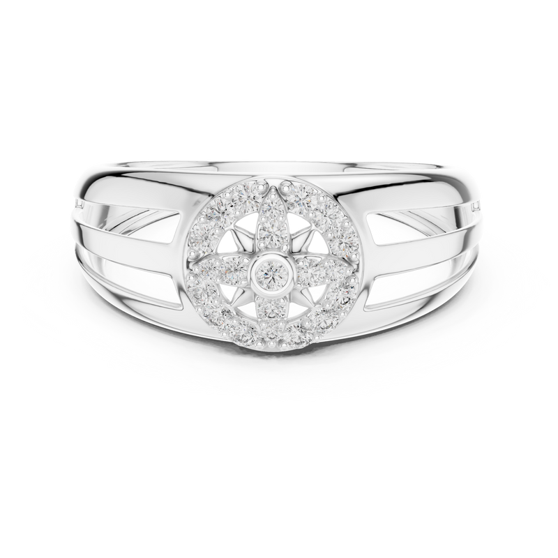 Ladies Ring LR-01 (37) - White Gold - Image