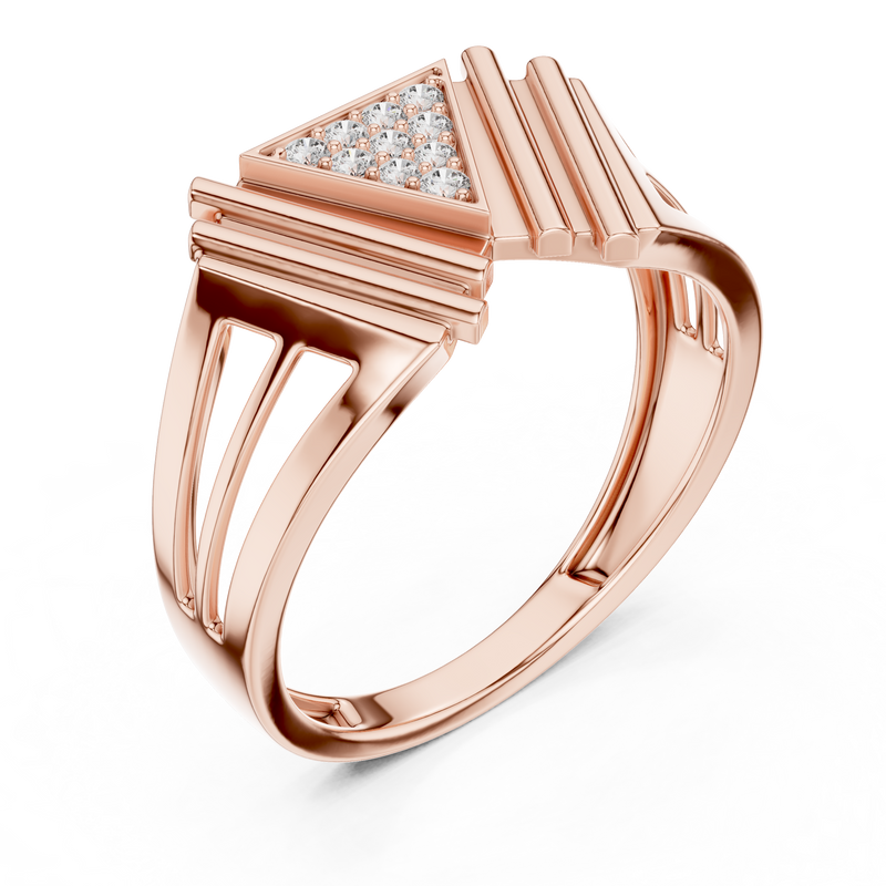 Ladies Ring LR-01 (38) - Rose Gold - Image
