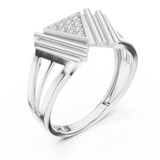 Ladies Ring LR-01 (38) - White Gold - Image