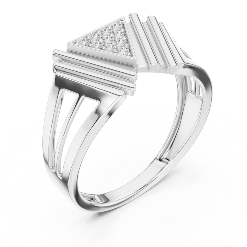 Ladies Ring LR-01 (38) - White Gold - Image