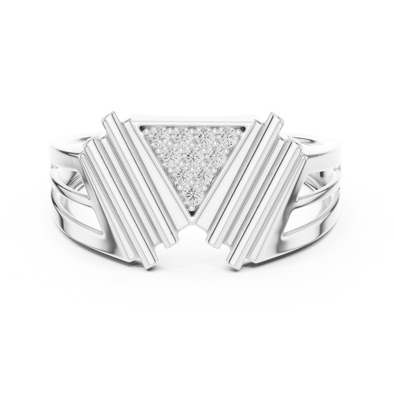 Ladies Ring LR-01 (38) - White Gold - Image