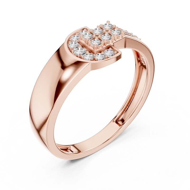 Ladies Ring LR-01 (39) - Rose Gold - Image