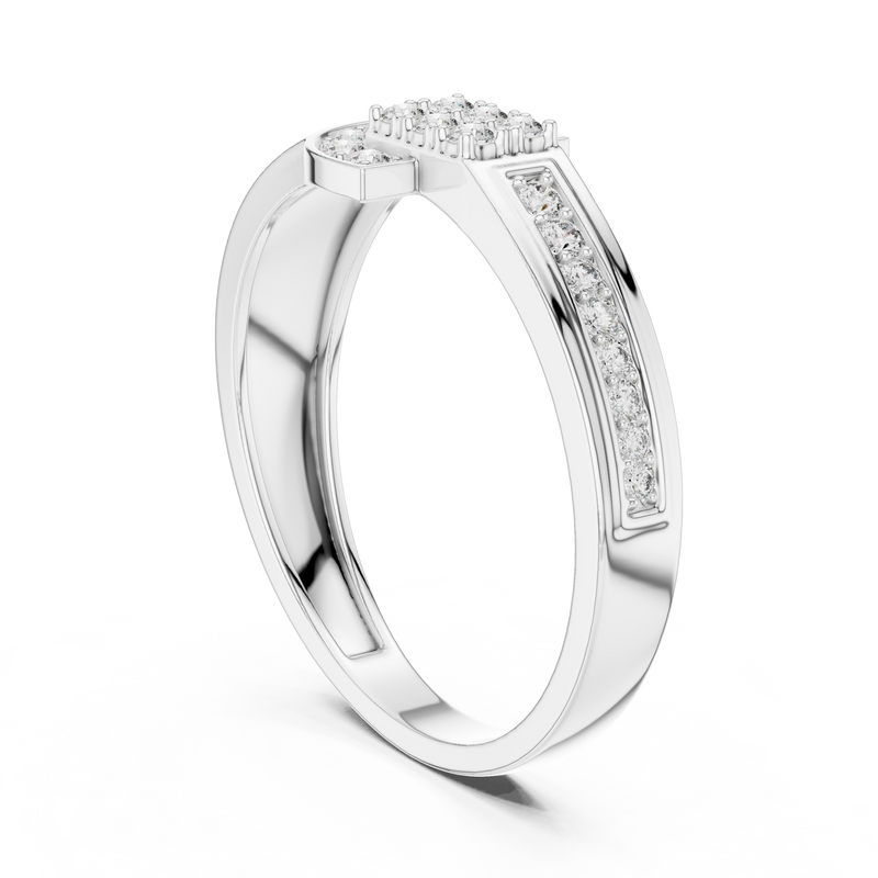 Ladies Ring LR-01 (39) - White Gold - Image