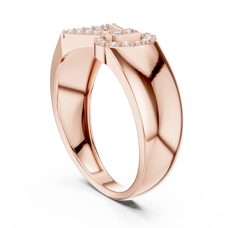 Ladies Ring LR-01 (40) - Rose Gold - Image