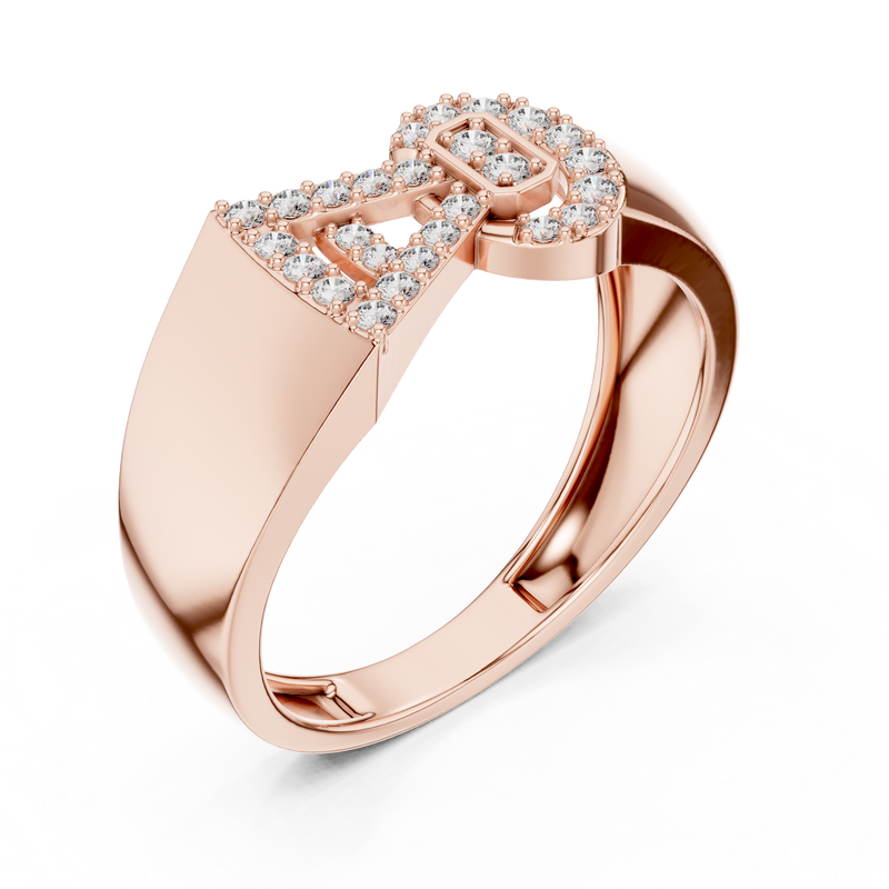 Ladies Ring LR-01 (40) - Rose Gold - Image