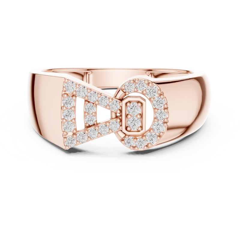 Ladies Ring LR-01 (40) - Rose Gold - Image