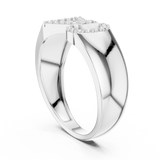Ladies Ring LR-01 (40) - White Gold - Image