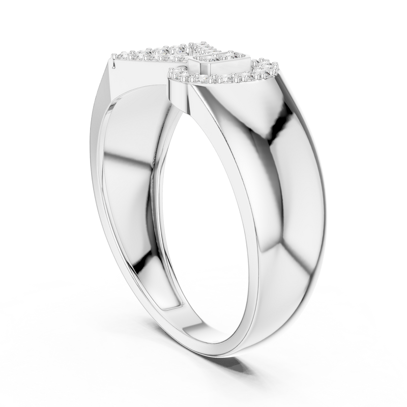 Ladies Ring LR-01 (40) - White Gold - Image